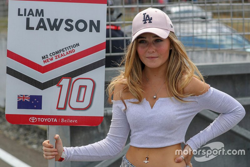 Chica de la parrilla de Liam Lawson