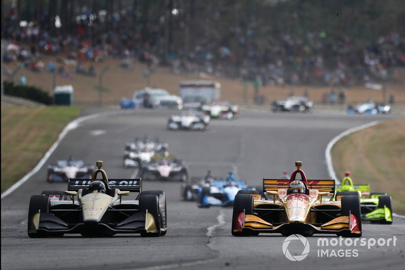 Ericsson dueling with Hunter-Reay, as he did at COTA. This time around, the Arrow SPM driver prevailed, beating the 2012 IndyCar champ by 1.5sec. 