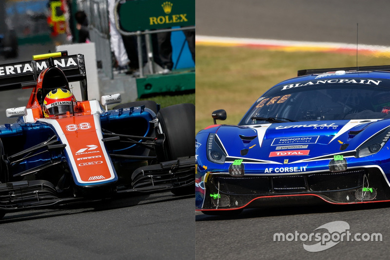 Manor Racing MRT05 vs T2 Motorsports Ferrari 488 GT3