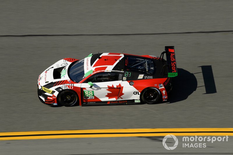 #88 WRT Speedstar Audi Sport Audi R8 LMS GT3: Frederic Vervisch, Kelvin van der Linde, Ian James, Roman DeAngelis