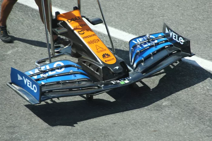 McLaren MCL35 front wing detail