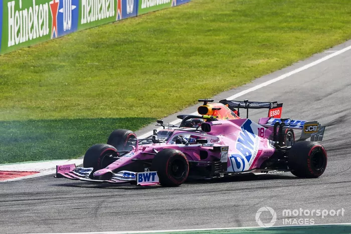 Lance Stroll, Racing Point RP20, Max Verstappen, Red Bull Racing RB16