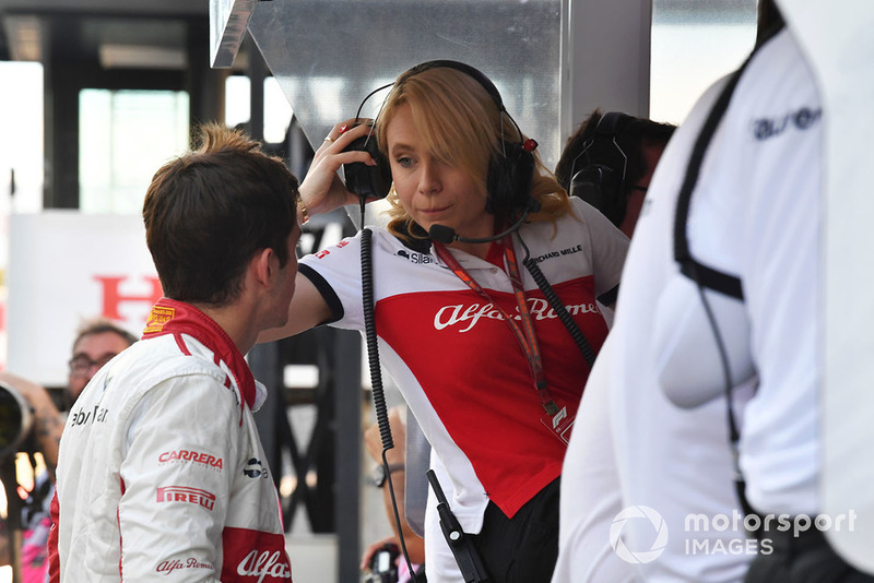 Charles Leclerc, Sauber y Ruth Buscombe, Sauber