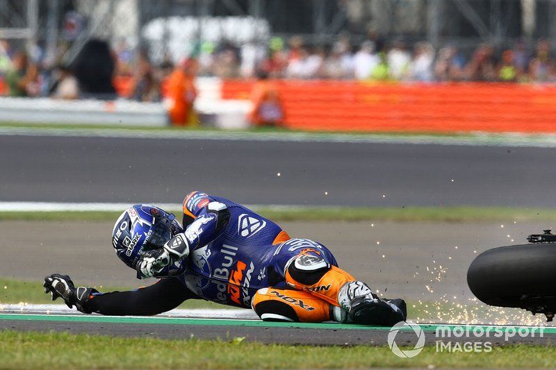 Miguel Oliveira, Red Bull KTM Tech 3 crashes