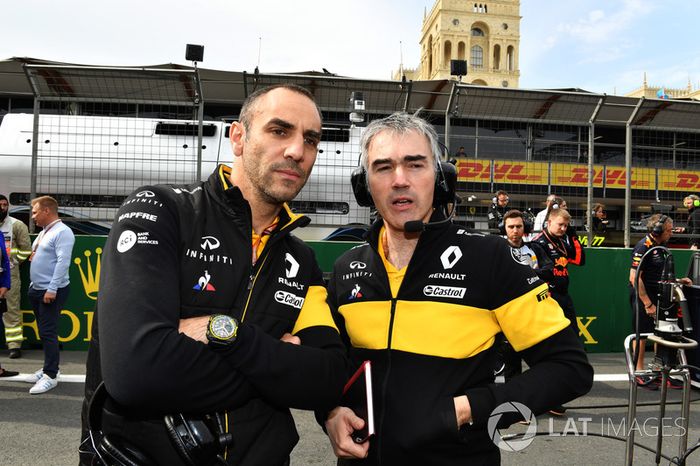 Cyril Abiteboul, Renault Sport F1 y Nick Chester, Renault Sport F1