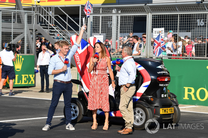 Simon Lazenby, Sky TV, Natalie Pinkham, Sky TV and Johnny Herbert, Sky TV