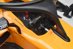 Vue détaillée du cockpit de la McLaren MCL33