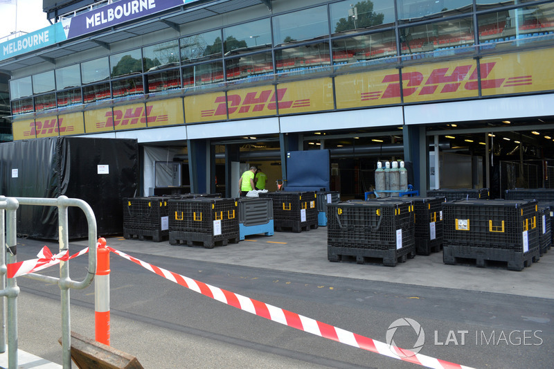 Freight in pit lane