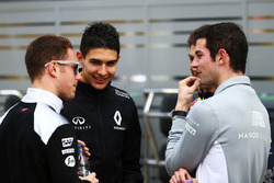 Stoffel Vandoorne, McLaren piloto de prueba y de reserva, Esteban Ocon, piloto de pruebas de Renault Sport F1 Team, Pierre Gasly, Red Bull Racing tercer piloto y Alexander Rossi, Manor Rerserve piloto de carreras