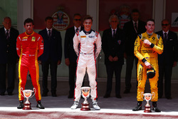 Podium: winnaar Artem Markelov, RUSSIAN TIME, tweede Norman Nato, Racing Engineering, derde Oliver