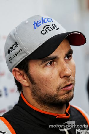 Sergio Pérez, Sahara Force India F1 con los medios