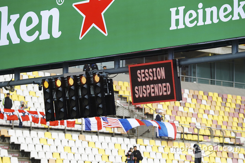 FP1 session suspended