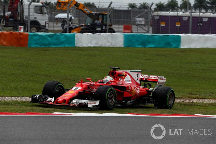 Sebastian Vettel, Ferrari SF70H se va de largo