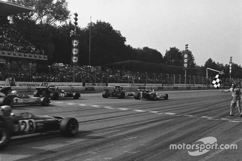 Peter Gethin, BRM P160, wins the 1971 Italian Grand Prix