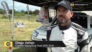 Entrevista a Diego Vallejo, copiloto del SsangYong Tivoli DKR 2018