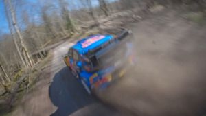 Ford Puma Rally1 i dron