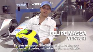 Felipe Massa nos cuenta sobre el diseño de su casco