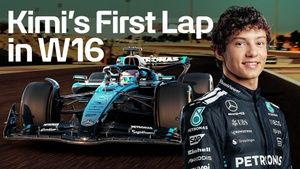 Pierwsze okrążenie Kimiego Antonelliego w W16