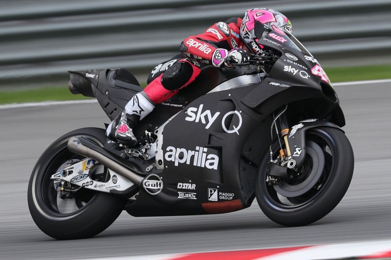 Aprilia setzt auf die Basis von 2017: Aleix Espargaro beim Sepang-Test schnell