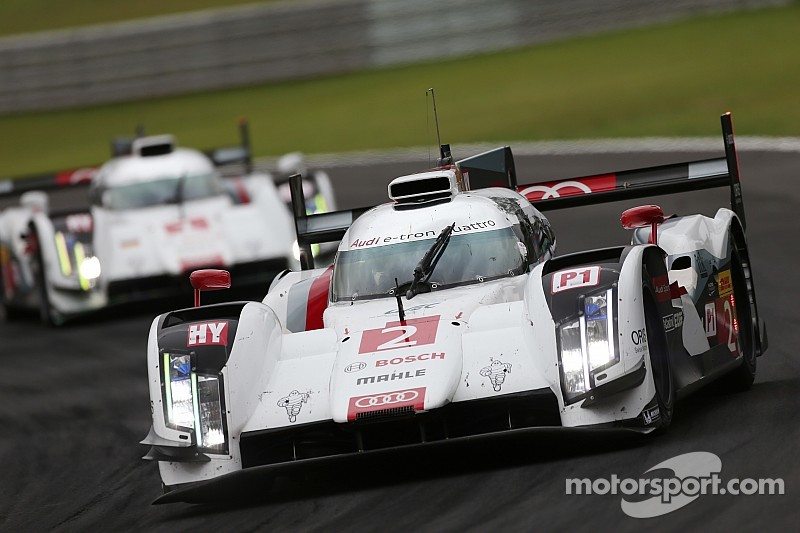 #2 Audi Sport Team Joest Audi R18 e-tron quattro: Marcel F&auml;ssler, Andre Lotterer, Benoit Tr&eacute;luyer
