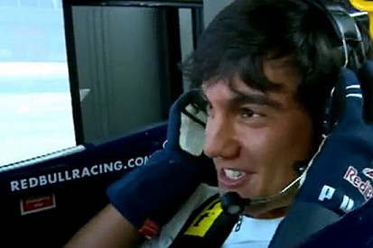 Matteo Manassero al simulatore della Red Bull