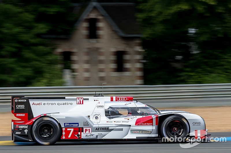 #7 Audi Sport Team Joest Audi R18 e-tron quattro : Marcel Fässler, Andre Lotterer, Benoit Tréluyer