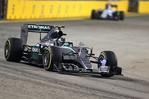 Rosberg fue el más veloz en la primera práctica de Singapur