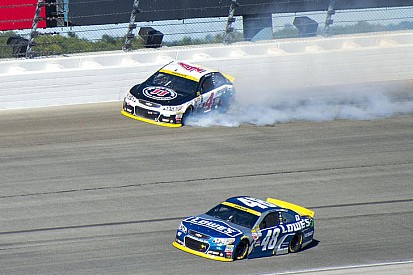 Whose fault was Chicago clash: Kevin Harvick or Jimmie Johnson?