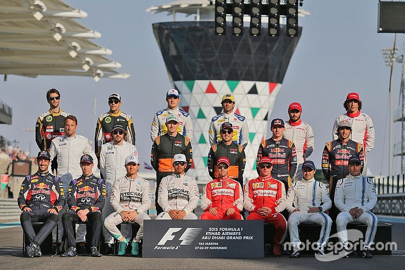 The drivers' end of season group photograph