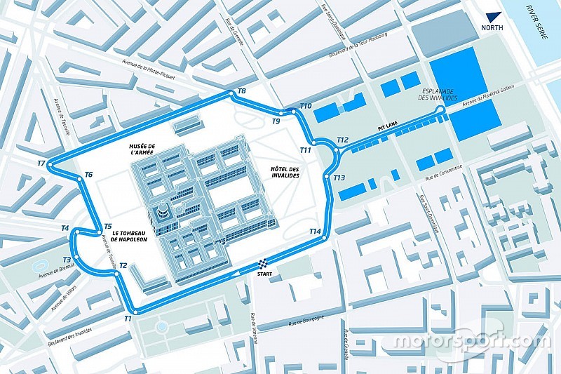 Paris ePrix track layout