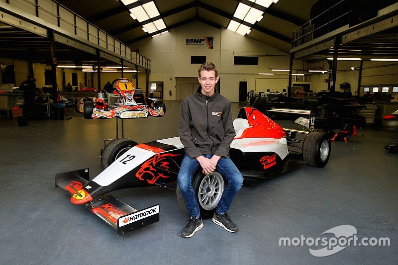 Richard Verschoor, gepresenteerd als rijder bij KNAF en MP Motorsport in de SMP Formule 4 NEZ