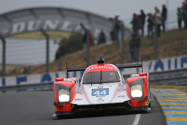 Roberto Merhi, contento tras su primer relevo en Le Mans 