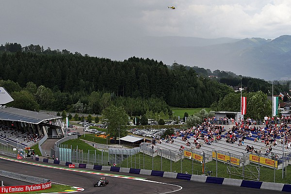 Sergio Pérez, afectado por la lluvia en Austria
