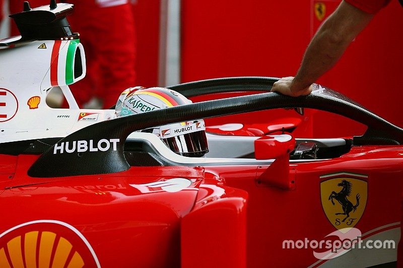 Sebastian Vettel, Ferrari SF16-H running the Halo cockpit cover