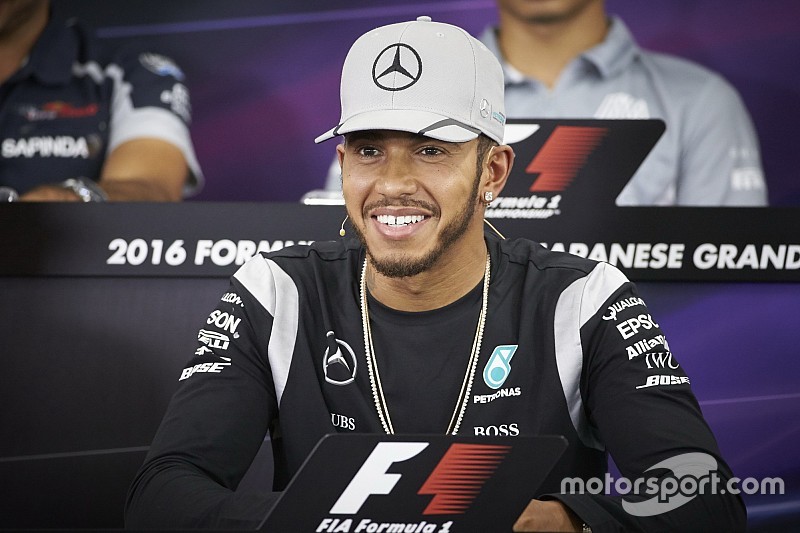 Lewis Hamilton, Mercedes AMG F1 in the FIA Press Conference
