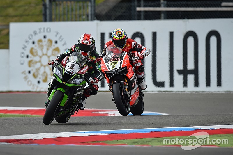 Jonathan Rea, Kawasaki Racing Team y Chaz Davies, Aruba.it Racing - Ducati Team