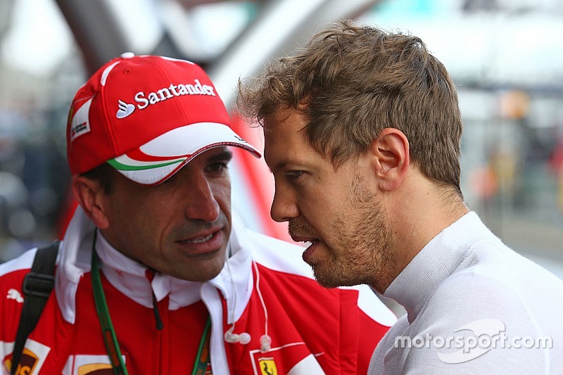 Marc Gene, Ferrari Test Driver with Sebastian Vettel, Ferrari