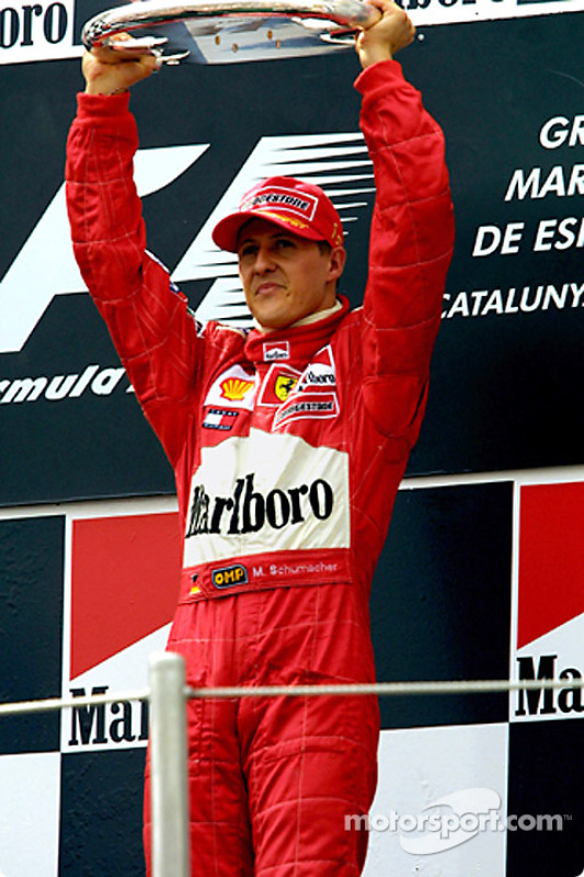 Michael Schumacher on the podium