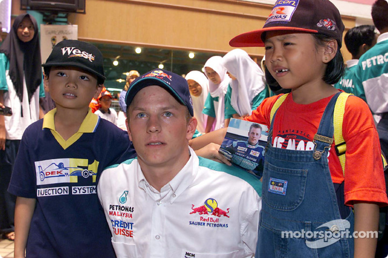 Sauber Petronas team in Johor Bahru: Kimi Raikkonen