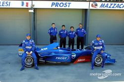 Jean Alesi, Henri Durand, Pedro Diniz, Alain Prost, Joan Villadelprat et Gaston Mazzacane