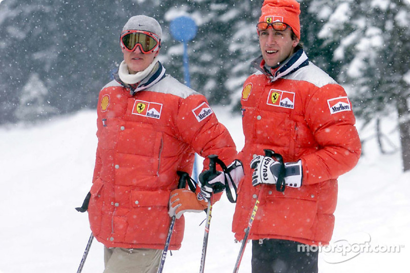 Michael Schumacher y Luca Badoer