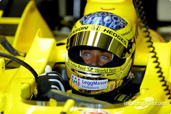 Jean Alesi getting ready