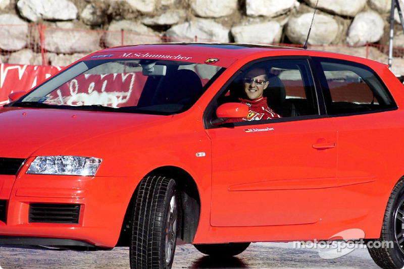 Michael Schumacher in the Fiat Stilo