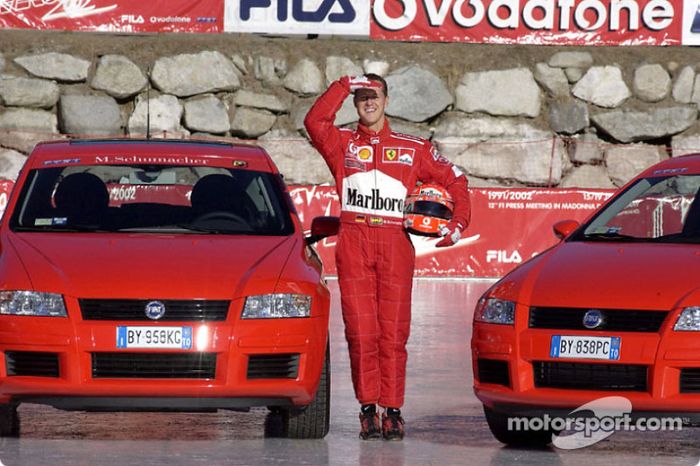 Michael Schumacher y el Fiat Stilo