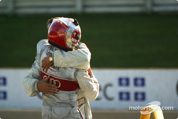 Rinaldo Capello celebrating victory