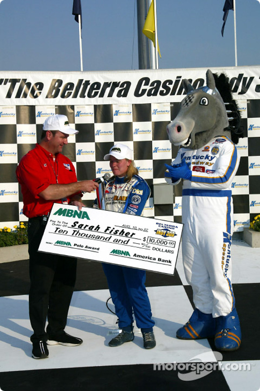 Vainqueur de la Pole position Sarah Fisher