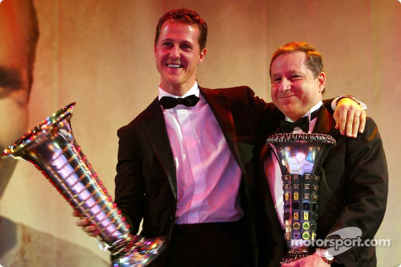 Michael Schumacher (1st) and Jean Todt (Team)