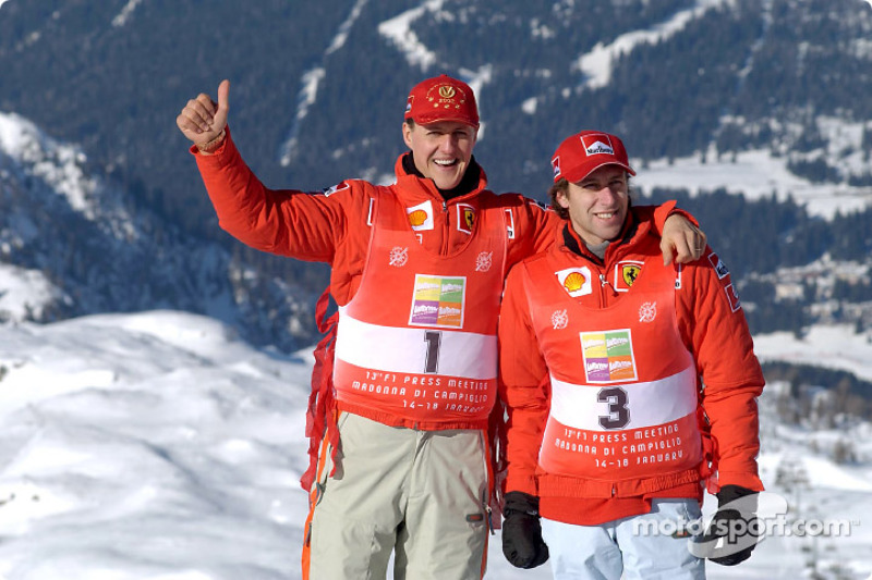 Michael Schumacher y Luca Badoer