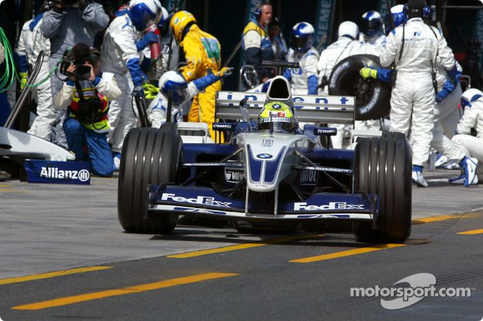 Ralf Schumacher fuera de los pits