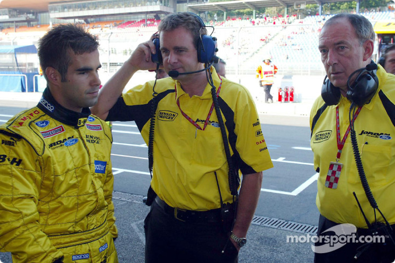 Zsolt Baumgartner with Tim Edwards and Ian Phillips